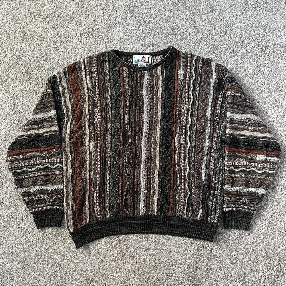 vtg florence tricot coogi style sweater ⚡️ xl